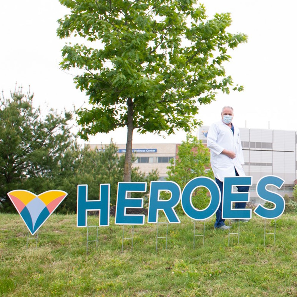 Heros Work Here Sign